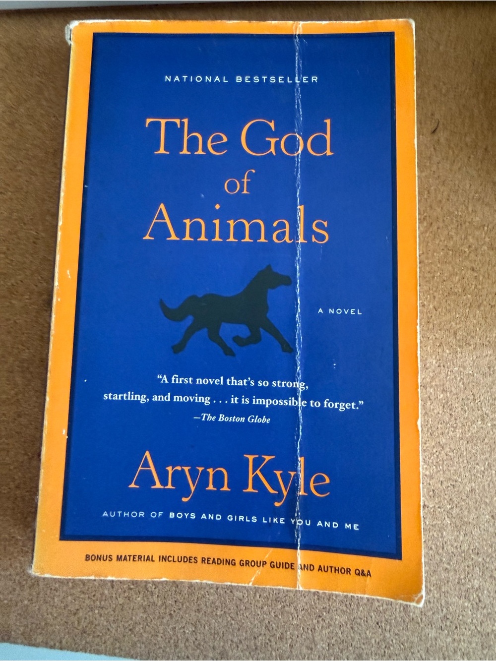 The God of Animals by Aryn Kyle - Blue & Orange Paperback